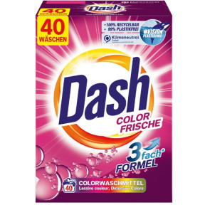 Пральний порошок Dash Color frische для кольорових речей, 40 прань, 2,6 кг